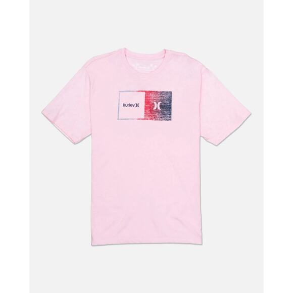 Hurley Men's T-Shirt Everyday Halfer Gradient Short Sleeve Crewneck Tee in Small - Picture 2 of 4